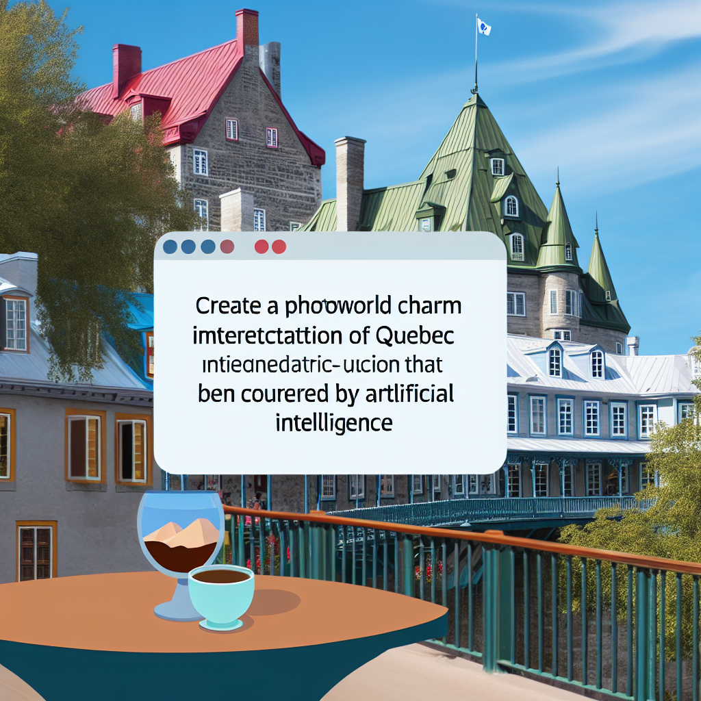 Interprétation du Vieux-Québec par l'IA